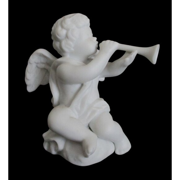Avon Nativity Collectibles The Cherub Figurine - Vintage 1989 White Porcelain B - Picture 2 of 8